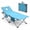 Blue, variant on Furnibear Tanning Chair Folding Sunbathing Lounger with Face & Arm Holes, Gray Prone Beach Chair for Patio Poolside Backyard, 330 lbs