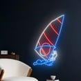 thumbnail image 2 of Handmadetneonsign Windsurfing Neon Sign, Windsurfing Led Sign, Windsurfing Man Sign, Water Sport, 2 of 5