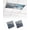 Blue Gray, variant on Blue Grey Fluorescent Light Covers for Ceiling Lights 4x2 feet,2 Pack Magnetic Light Filters for Classroom,Modern Oil Painted Abstract Art Aesthetics Fluorescent Light Shade Panel for Office School