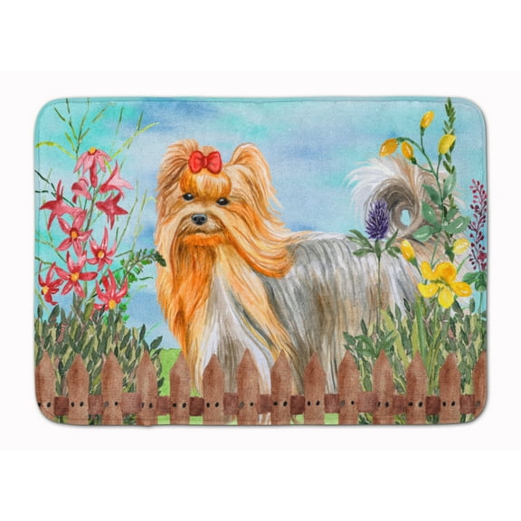 Yorkshire Terrier Spring Machine Washable Memory Foam Mat