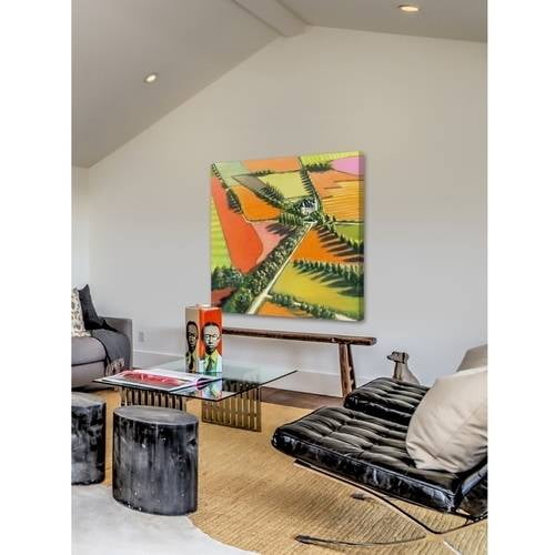 "English Country Chateau" Painting Print on Wrapped Canvas