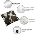 thumbnail image 4 of Nawypu Cow Print Decorative Throw Pillow Covers Cowhide Accent Printing Couch Pillows for Living Room Decorative Pillows for Couch Bed Living Room Sofa Outdoor Car Pillow Covers,Set of 2, 4 of 6