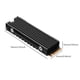 thumbnail image 4 of Disipador De Calor M.2 2280 Disipador de calor Aleación de aluminio SSD Cooler para consola de juegos PS5 (negro), 4 of 8