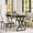 Black, variant on Ataucjin 【only table】 Modern Rectangular Dining Table for 6, Sturdy Wood Construction, Elegant Tiger Stripe Finish, Spacious Family Kitchen & Dining Room Furniture