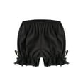 thumbnail image 2 of JanJean Kids Girls Ruffled Bloomers Shorts Cotton Lace Up Safety Short Pants Bottom Ruffled Bloomers Black 140, 2 of 7