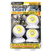 Bell + Howell Bionic Ball 3-Pack LED Light Motion Sensors in White