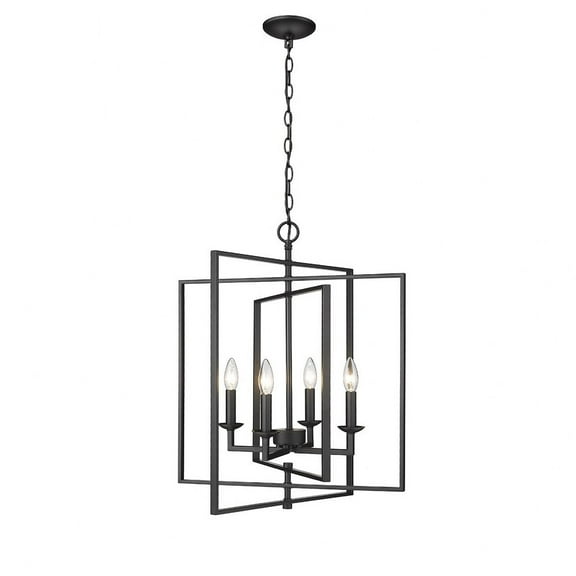 3231-MB-Millennium Lighting-Nellis - 4 Light Pendant-24.5 Inch Tall and 20 Inch Wide -Traditional Installation
