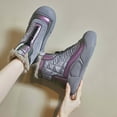 thumbnail image 2 of Purple Women'S High-Top Snow Boots With Fleece Lining, Thick Sole For Stability, Warm And Comfortable For Winter, 2 of 9