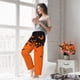thumbnail image 5 of Balery Halloween With Black Bats Pantalones de pijama para mujer, pijamas ultraligeros, pantalones de estar por casa-Medium, 5 of 6