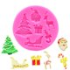 thumbnail image 2 of Silicone Santa Claus Christmas Tree Molds Cake Decorating Tools Diy Bakeware Cupcake Dessert Chocolate Fondant MoldPink, 2 of 2