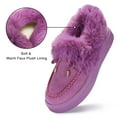 thumbnail image 5 of LUXUR Winter Shoes for Womens Moccasin House Slippers Slip On Ankle Boots Indoor & Outdoor, 5 of 8