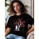 thumbnail image 2 of Women's T-Shirt,Short Sleeve Tee Shirts Casual Tops Valentine's Day Lover Tree Crewneck T Shirt for Women, 2 of 8