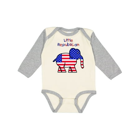 

Inktastic Little Republican Boys or Girls Long Sleeve Baby Bodysuit