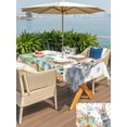 thumbnail image 4 of Easter Outdoor Tablecloth - 60x120 Inch Rectangle Dining Table Cover, Easter Grey Bunny Spring Watercolor Eggs Butterflies Waterproof Outdoor Table Cloth with Umbrella Hole & Zipper for Picnic/Patio, 4 of 7