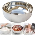 thumbnail image 2 of Stainless Steel Mixing Bowls,12.6 Inch Large Metal Basin with Mirror Finish,Heavy-Duty Salad Dough Bowl,Kitchen Prep Bowl,Dishwasher Safe,Metal Bowls for Home and Commercial Cooking(Silver), 2 of 9