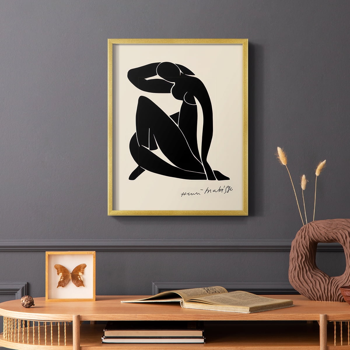 Matisse CLXXXVI Framed Print in Gold Solid Wood 11 x 14 Framed Print