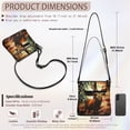 thumbnail image 7 of Kuiaobaty American Flag Print Crossbody Bag for Women, Deer Cross Print Portable Leather Hobo Handbag Crossbody, Medium Size Shoulder Purse with Adjustable Strap for Travel, 7 of 7