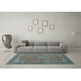 thumbnail image 3 of Ahgly Company Indoor Rectangle Persian Light Blue Traditional Area Rugs, 6' x 9', 3 of 4