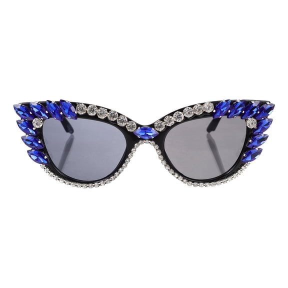 TITINICE 1 Pair Rhinestone Sunglasses, Sparkly Fashion Party Eyewear Shades for Travel, Beach, Costume Decor