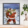 thumbnail image 2 of Pintura de diamante 5D DIY Taladro redondo completo Papá Noel Kit Decoración del hogar Hugtrwg Para estrenar, 2 of 9