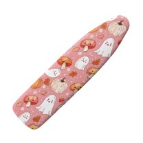 HELLHERO Ironing Board Cover, Standard Size Heavy Duty Padded Iron Board Covers for Table Top Soft Stain Resistant Covers Elastic Edges Sleeve Ironing Board Ghosts