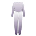 thumbnail image 4 of Frostluinai Womens Sets 2 Piece Outfits Long Sleve Tracksuits Casual Loose Jogger Sweatsuits Plus Size Gradient Sets with Pocket Gifts, 4 of 5