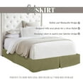 thumbnail image 5 of Elegant Comfort 1-Piece Solid Bed Skirt, 1500 Series, Minimalist Design with a Modern Look- Easy Care, Wrinkle and Stain Resistant, Bedskirt, King, Succulent Green, 5 of 7