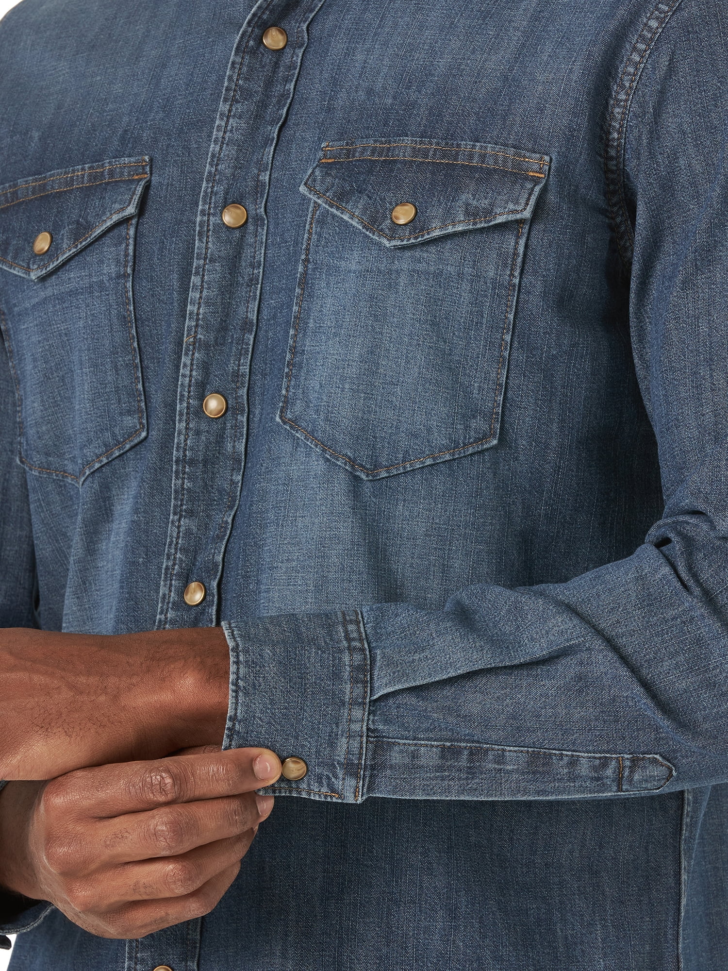 Wrangler Men's Long Sleeve Denim Shirt