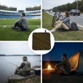 thumbnail image 6 of Rainbow Leaf Foldable Seat Cushion for Bleachers, Stadium Seats, Camping & Outdoor Events, Portable Lightweight Pad with Carabiner, 6 of 6