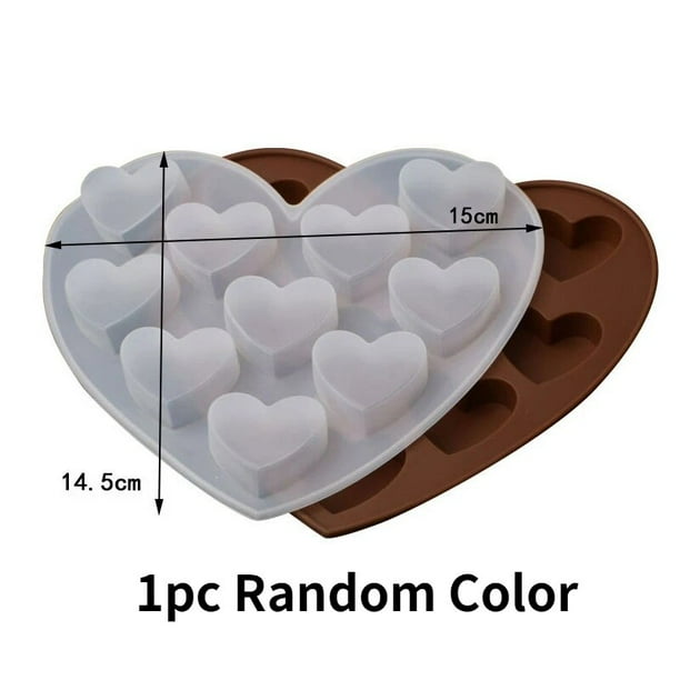 Molde de silicona de varios tamaños para hacer Chocolate, juego de hornear de gelatina de caramelo de corazón, molde de pastel de hielo, juego de fabricación de jabón de vela, regalos del Día de San V