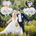 thumbnail image 5 of 9 Pices Ballons De Mariage, Gant Ballons Voiture De Mariage, Ronds Mr Mrs D'aluminium Ballons, Xxl Ours Mignons Ballons Pour Mariage Fianailles Je, 5 of 5