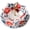 Red（A）, variant on Umbrella Tea Infuser, Tea Umbrella Diffuser Shape Ceramic Strainer, Chinese Blue and White Porcelain Loose Leaf Filter with Rotating Design