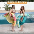 thumbnail image 4 of Joyfy 2 Packs Inflatable Pool Floats Chairs for Adults, Floating Noodle Chair with Stripes for Swimming Pool Water Chair Pool Lounger Party Floaties, 4 of 8