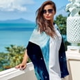 thumbnail image 6 of Starry Shark Elegant Chiffon Silk Scarf - Lightweight & Translucent 180x73cm Women's Wrap, 6 of 6