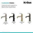 thumbnail image 3 of Ramus™ Single Handle Bathroom Sink Faucet with Lift Rod Drain in Brushed Gold (2-Pack), 3 of 11