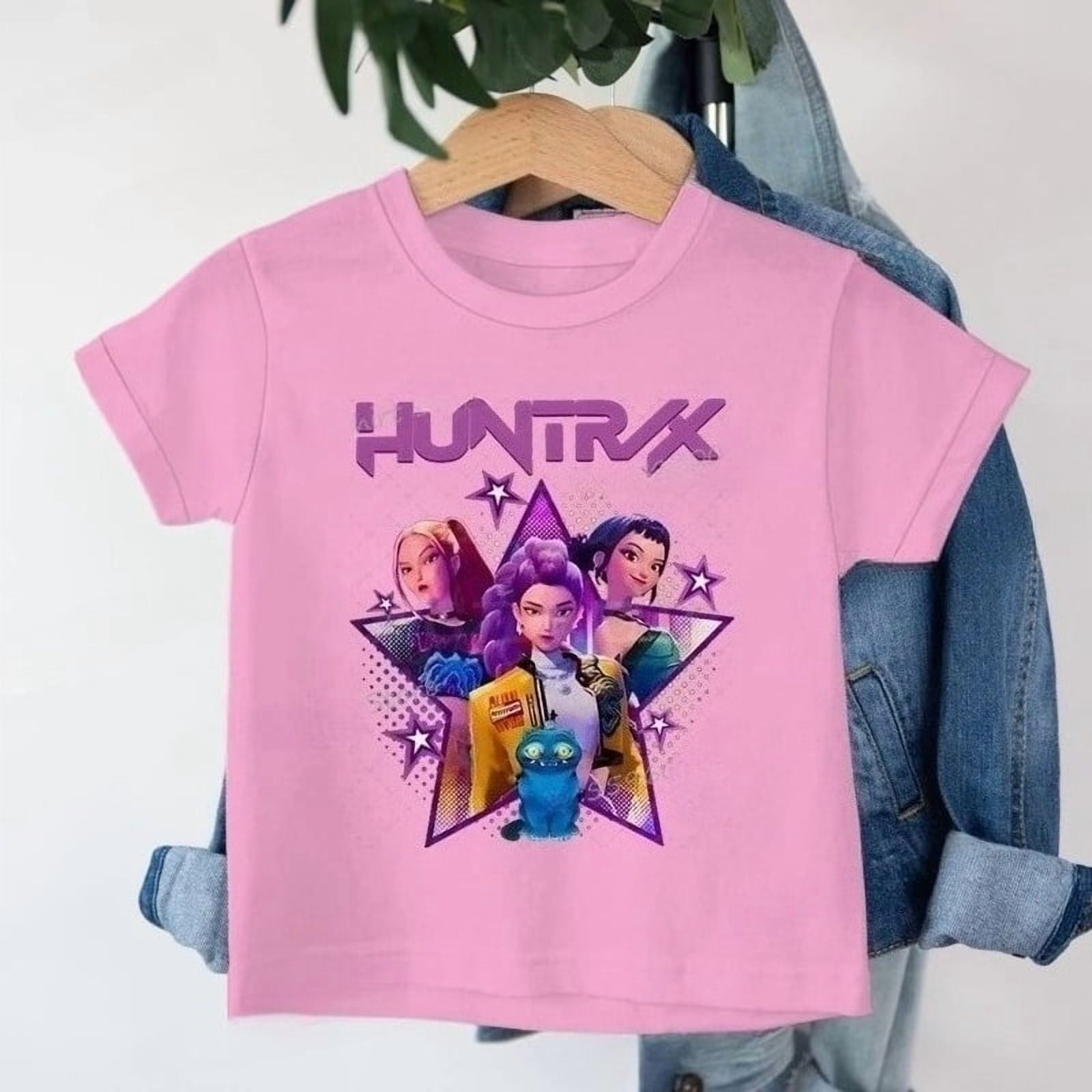 KPop Demon Hunters T-shirt voor meisjes en jongeren, T-shirt KPop Demon Hunters T-shirt voor meisjes en jongeren, T-shirt