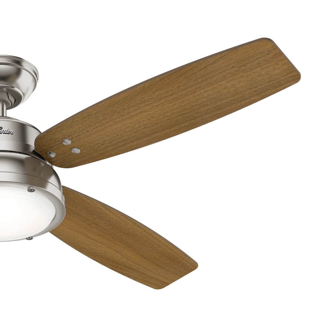 Hunter Fans - Aker 52 Inch Ceiling Fan with LED Light Kit and Pull Chain-Fresh