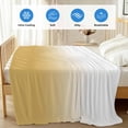 thumbnail image 4 of Yellow Ombre Cooling Blanket,Lightweight Breathable Summer Throw Blanket with Double Sided Cold Effect,White Gradient Color Modern Abstract Art Picnic Blankets Bed Sheet for Hot Sleepers 60"x80", 4 of 8