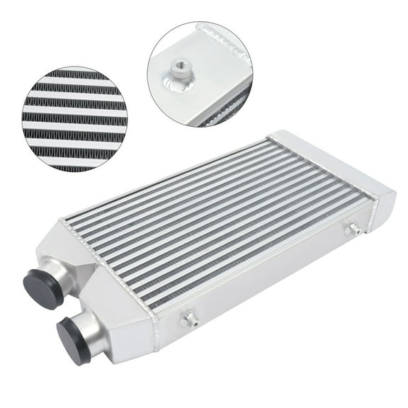 Universal Alu Intercooler 25x11x3 Front Mount 2.5" Inlet&Outlet Same One Side