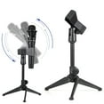 thumbnail image 4 of Desk Mic Stand Upgraded Adjustable Table Microphone Stand with Mic Clip Diameter Microphone 1.7 inch K3R4 For Max, 4 of 9