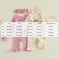 thumbnail image 4 of mgoYE Infant Baby Girl Fall Outfit Romper Letter Embroidery Ruffle Trim Long Sleeve Jumpsuits Newborn Waffle Clothes Bodysuits Cute Clothing, 4 of 5