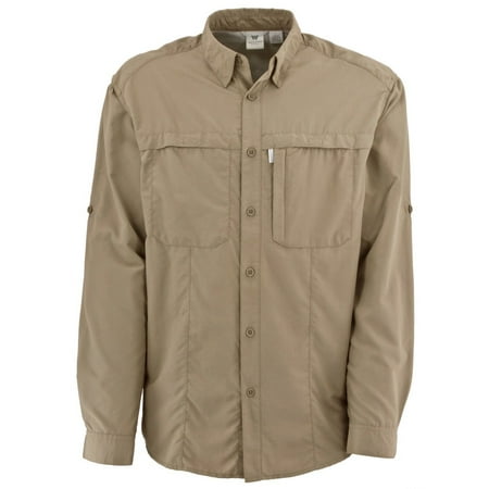 - White Sierra Men's Kalgoorlie II Long Sleeve Shirt Khaki L