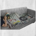 thumbnail image 6 of Fishing Theme Soft Flannel Fleece Throw Blanket, Photo of Rods Artificial Fish Baits on Wooden Table Image Nautical Print, Cozy Plush for Indoor and Outdoor Use, 70" x 90", Multicolor, by Ambesonne, 6 of 6