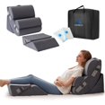 thumbnail image 1 of Juego de almohadas con forma de cuña Ahpmeoa, espuma viscoelástica ortopédica, 6 piezas, 1 of 8