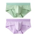 thumbnail image 1 of Calzoncillos de algodón puro para hombre, transpirables, con forma de U, con bolsa grande, cintura baja, sexys, para jóvenes, 1 of 2