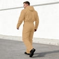 thumbnail image 4 of Men Hooded Long Sleeve Jumpsuit Full Zip Coverall with Multi Pockets for Workwear, 4 of 5
