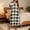 Black, variant on Women's Buffalo Plaid Fleece Hooded Zip‑Up Housecoat Long Sleeve Maxi Loungewear Robe with Side Patch Pockets for Lounging
