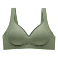thumbnail image 3 of DondPO Bras for Women Women Wirefree Bras for Women Full Coverage No Underwire Everyday Bras Comfortable Wireless Padded Bras Wireless Bra Seamless Bras Green XL, 3 of 8