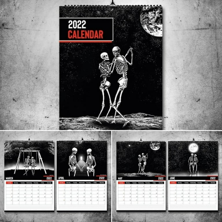 GBSELL Home Clearance 2024 Calendar Gothic Art Wall Calendar Calendar  Office Decoration Gifts for Women Men Mom Dad - Walmart.com