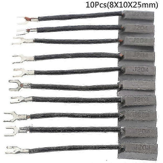 10pcs J204 Generator Electric Motor Alternator Spare Parts Carbon Brush